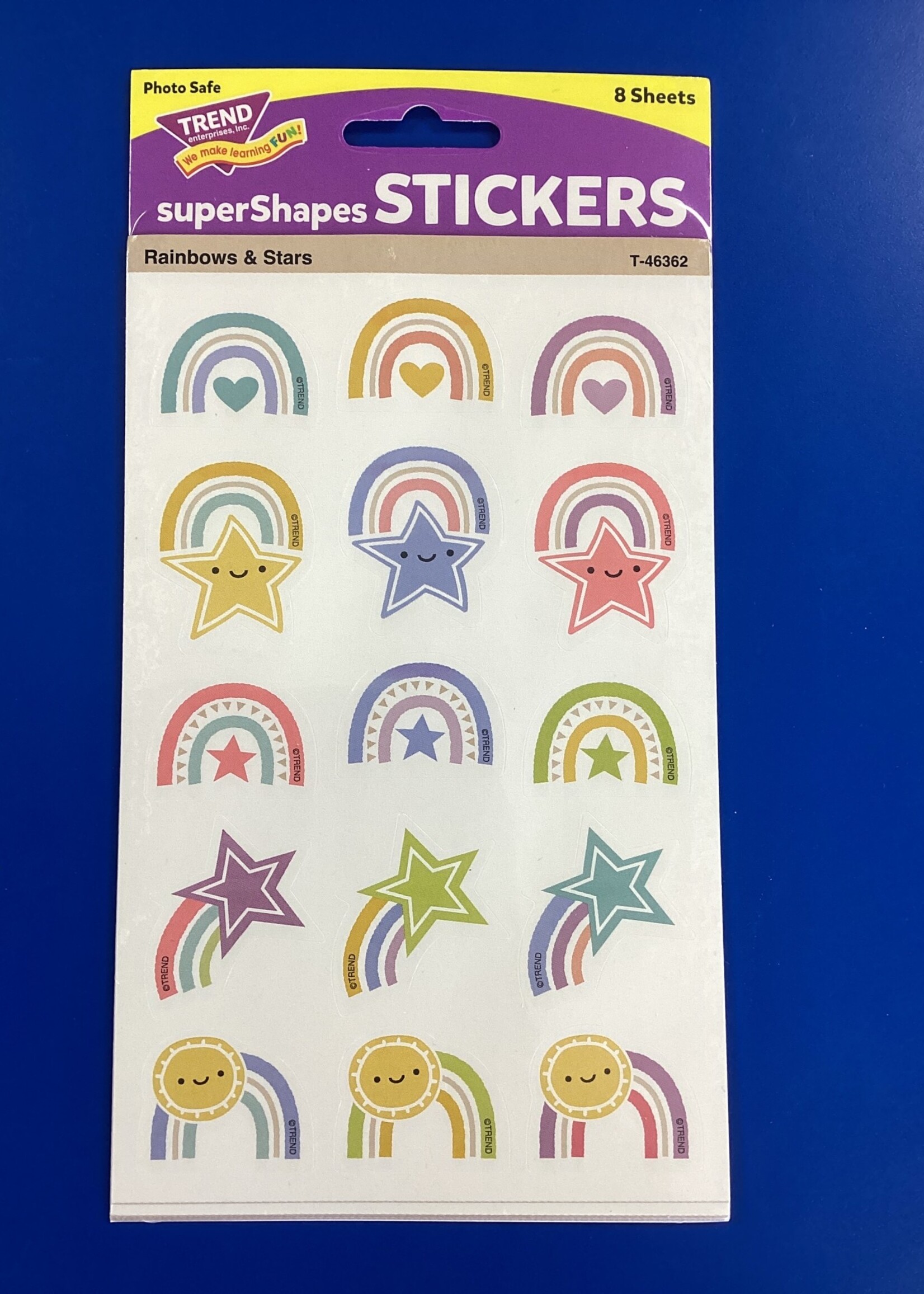 Rainbows & Stars  Stickers 120pc