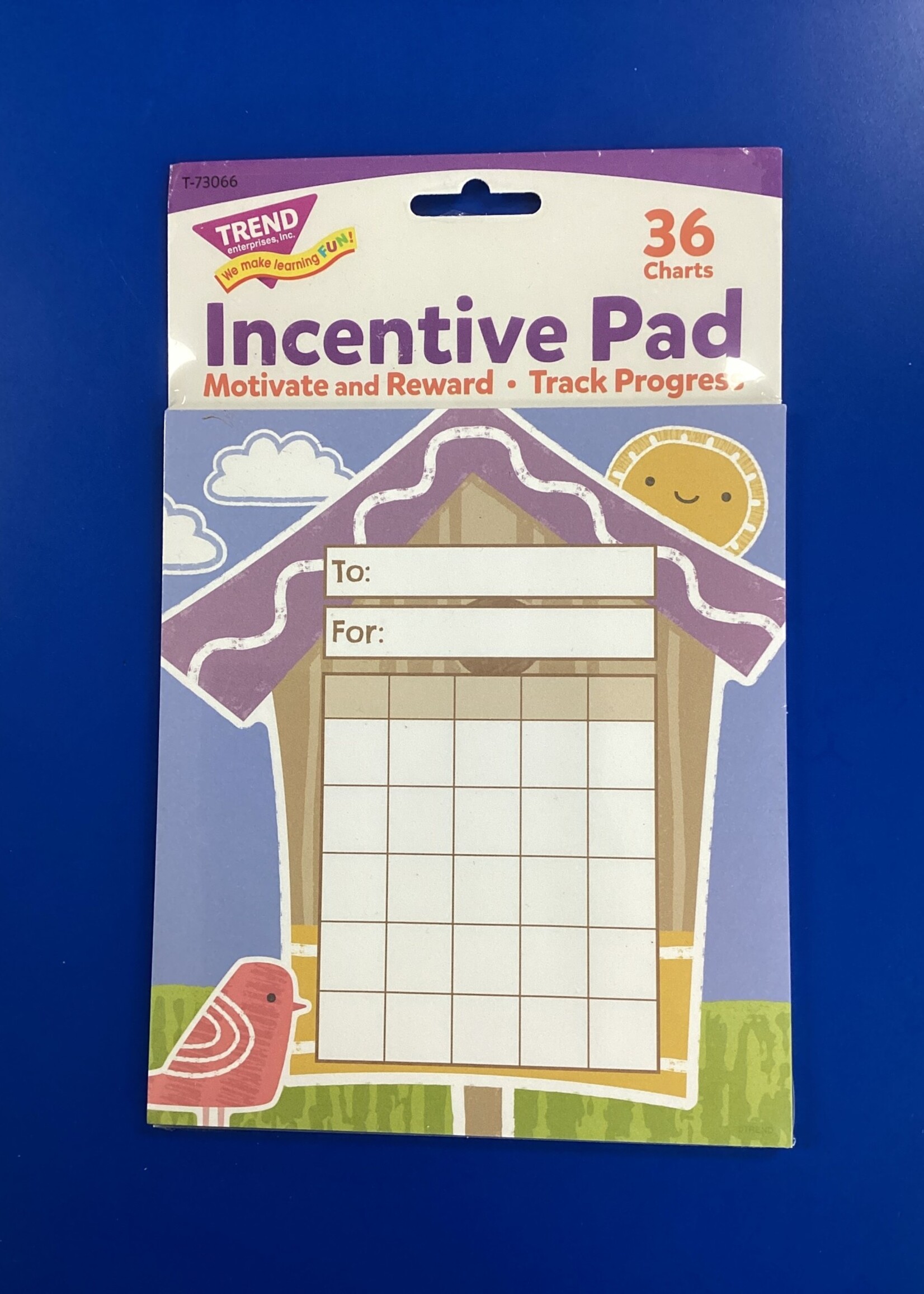 Garden Birdhouse Mini Incentive Charts 36 sheets
