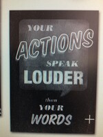 Your Actions... Poster Your Actions Speak Poster