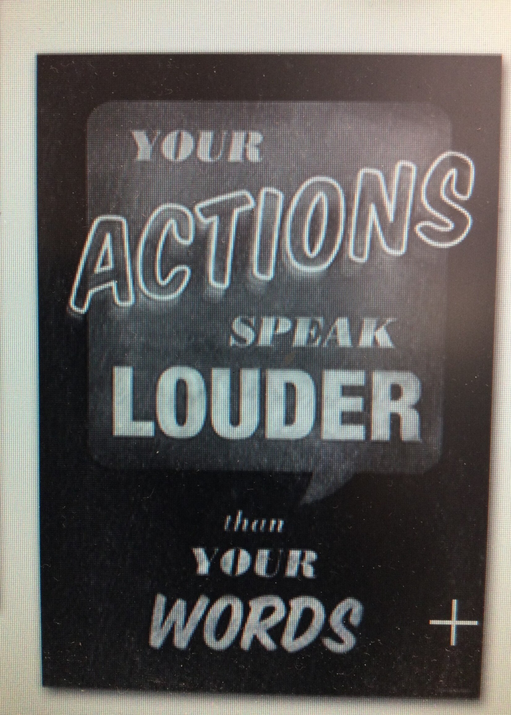 Your Actions... Poster Your Actions... Poster