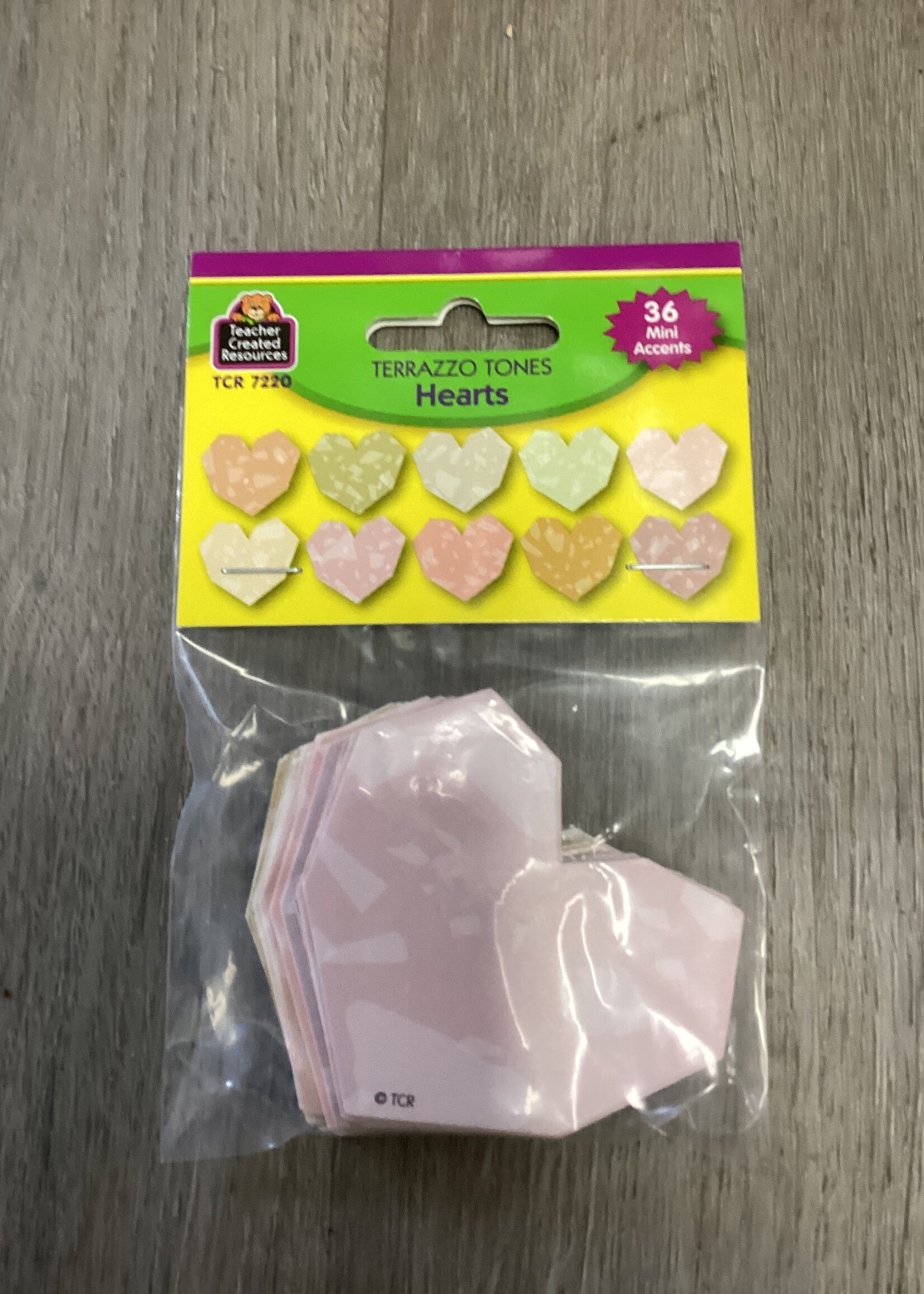 Terrazzo Tones Mini Hearts Cutouts 36pc