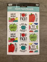 Doodle Apple Rewards Stickers 60pc