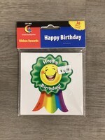 Happy Birthday! Smiling Ribbon Adhesive Rewards 36pc