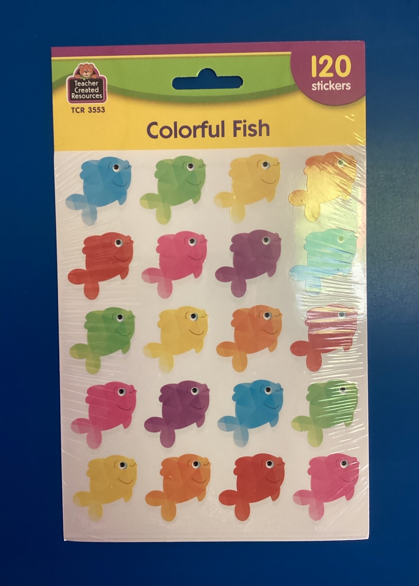 Colorful Fish Stickers 120pc