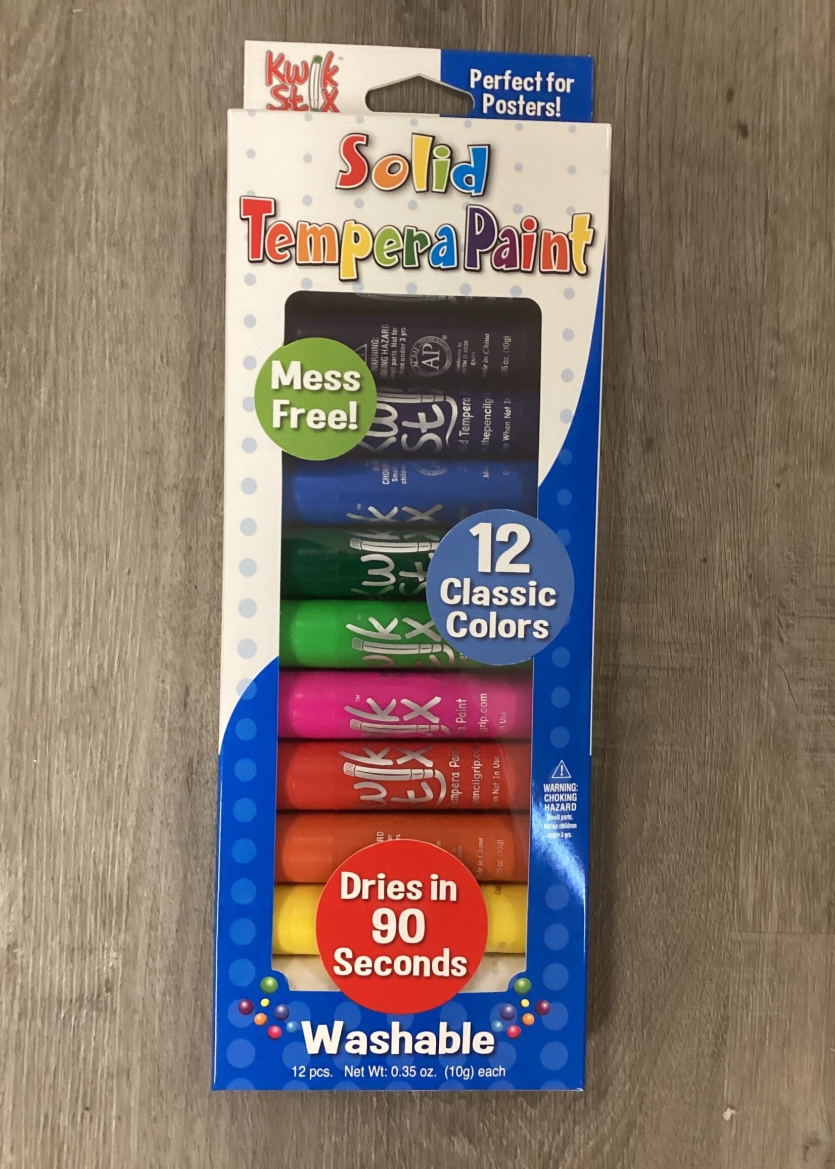 Kwik Srix Solid Tempura Paint Sticks 12 Pack