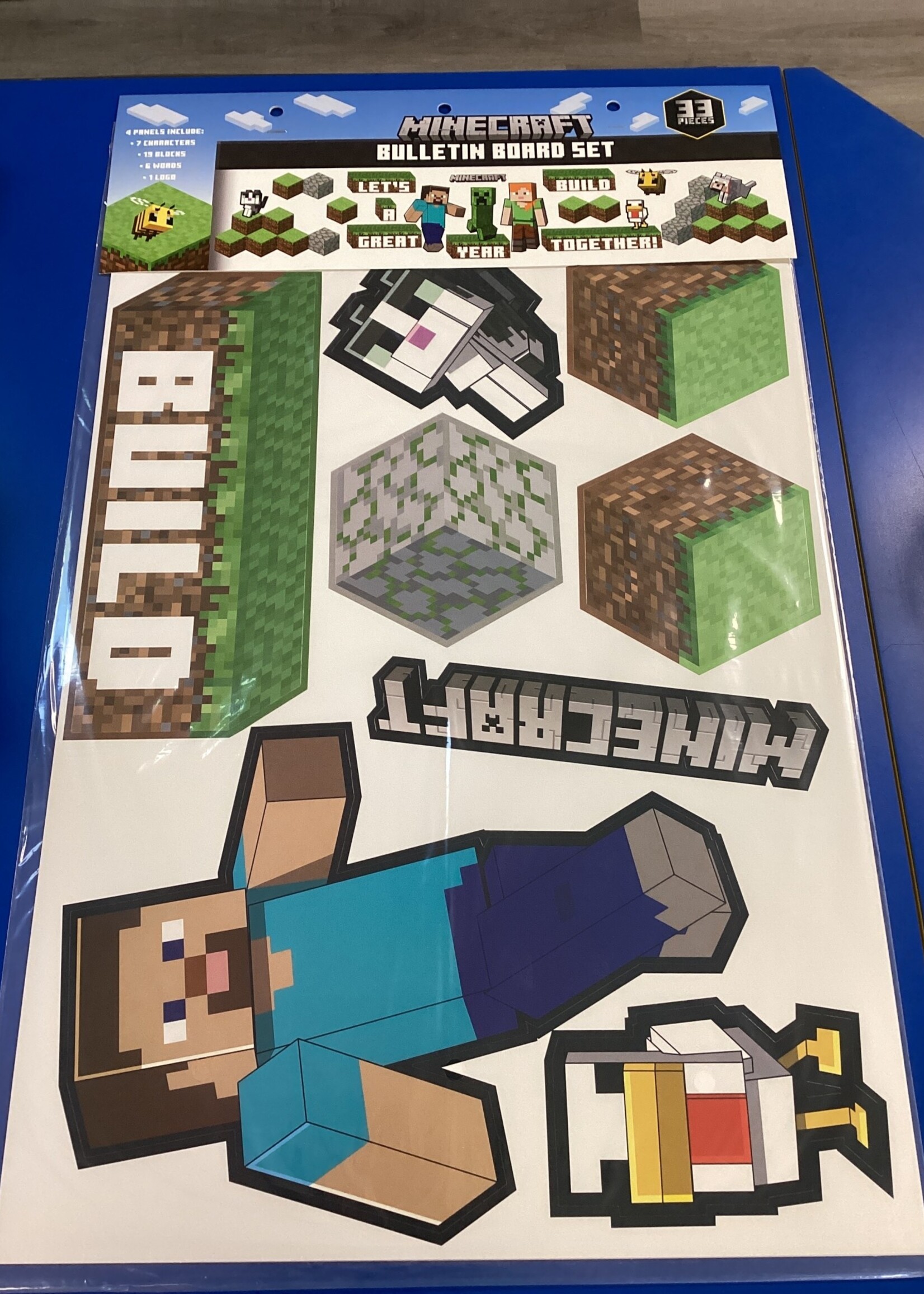 Minecraft Build a Great Year Together Bulletin Board