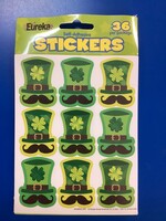 Giant St. Pat's Hats Stickers 36 pk