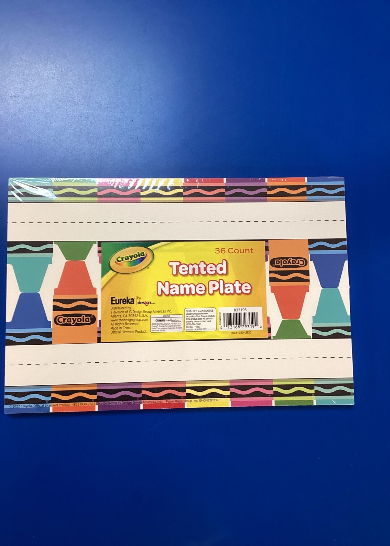 Crayola Tented Nameplates 36pk