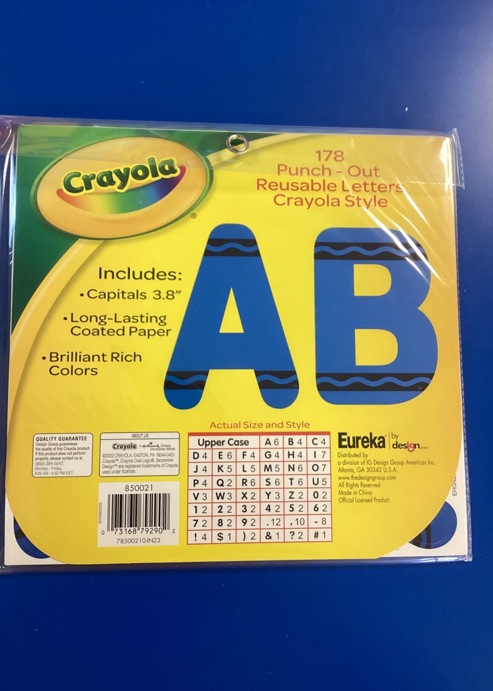 Crayola Blue Letters 178pc