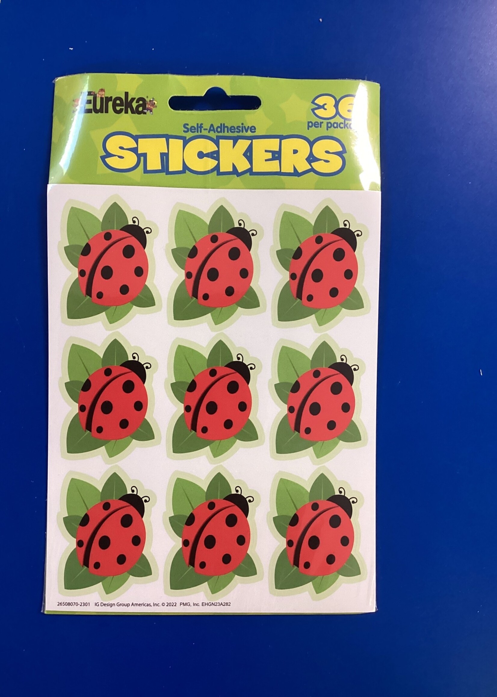 Giant Ladybug Stickers 36pc