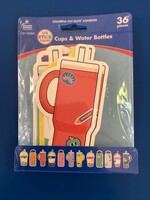 We Stick Together Cups & Water Bottles Colorful Cutouts Asst.