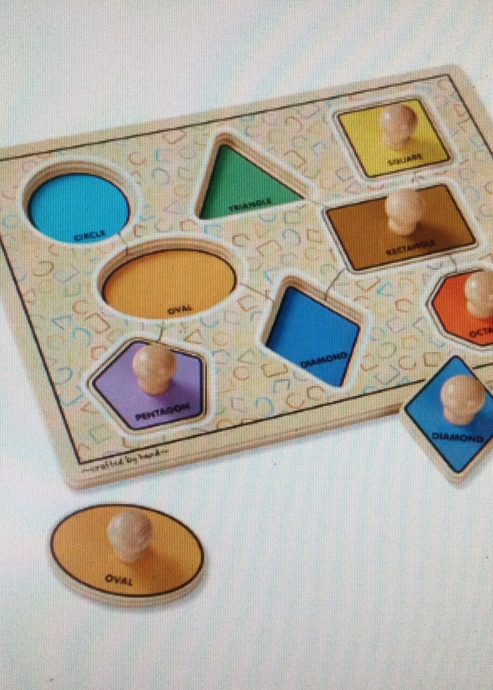 Jumbo Knob Large Shapes Puzzle