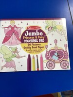 Jumbo Princess & Fairy Coloring Pad 50pgs