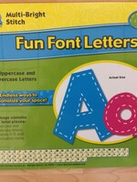 Multi-Bright Stitch 4" Fun Font Letters