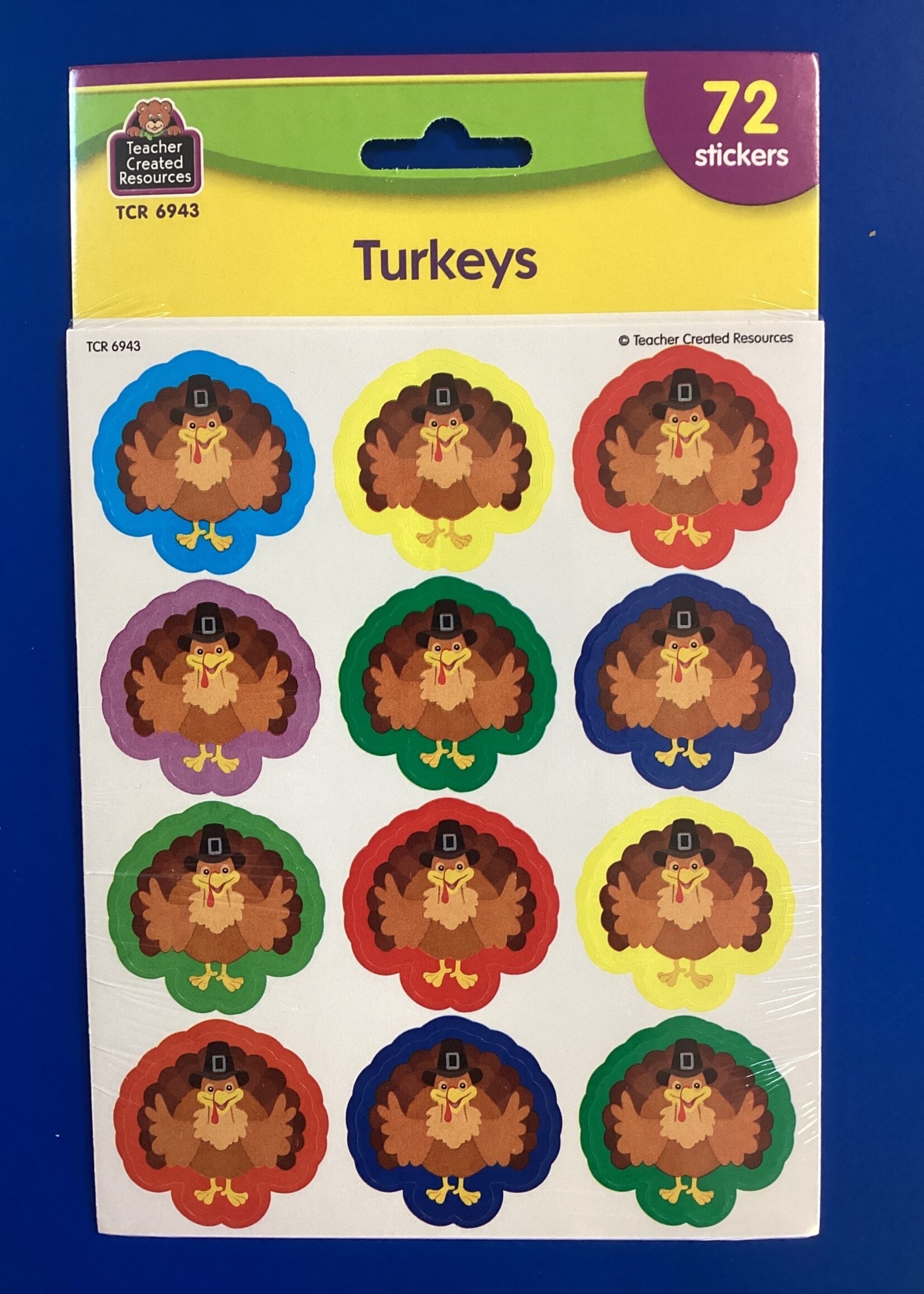 Turkey Stickers 72ct