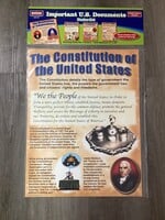 Important US Documents Poster Set:Constitution, Declaration of Independence, Emancipation Proclamation, Bill of Rights