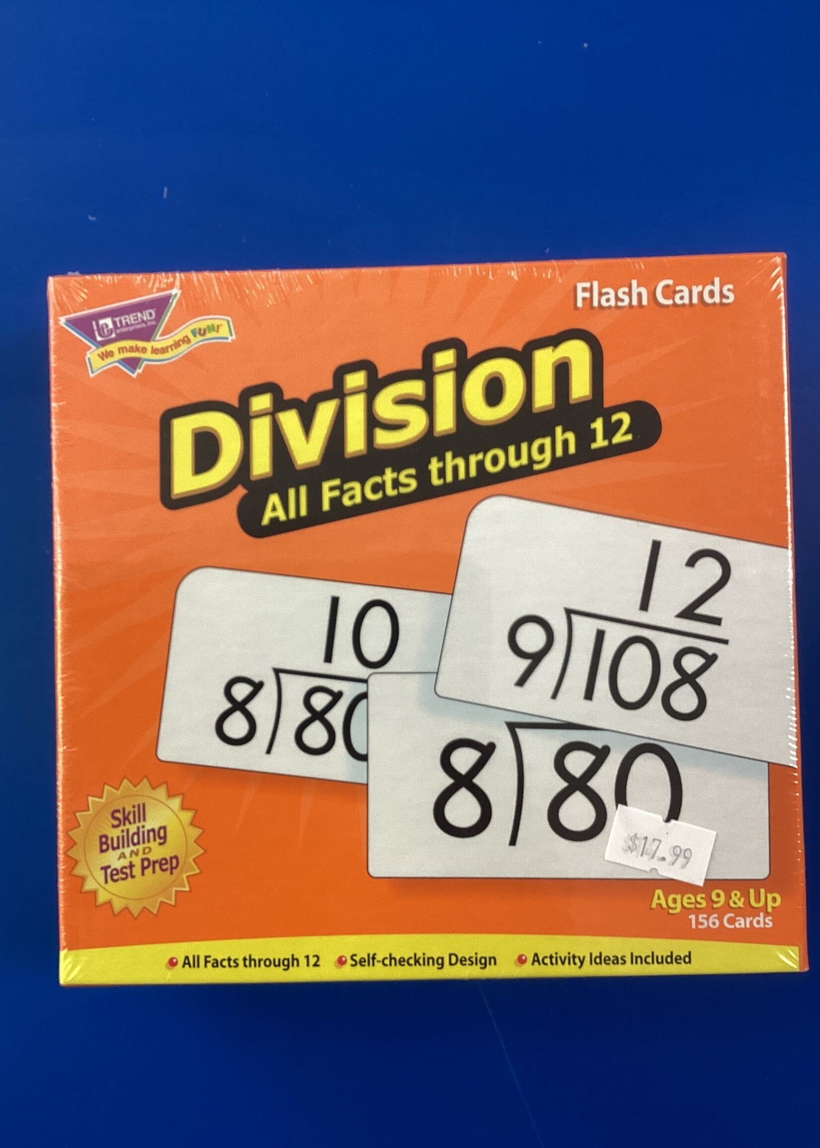 Division Flash Cards 0-12