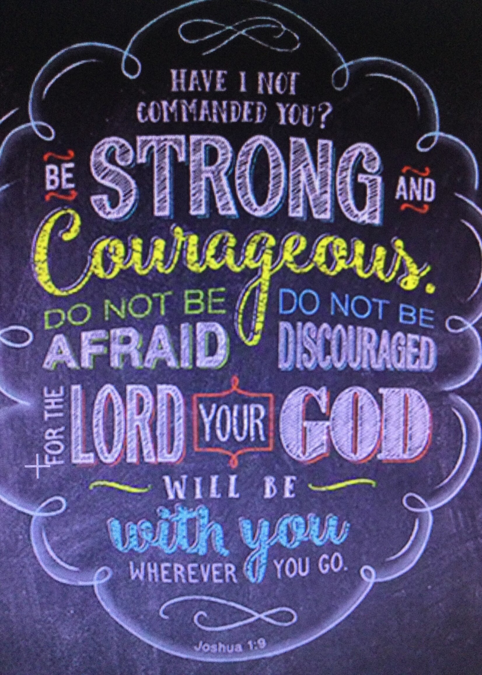 Joshua 1:9 Poster