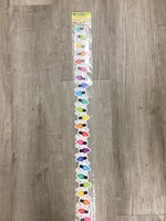 Colorful Holiday Lights Border 35'