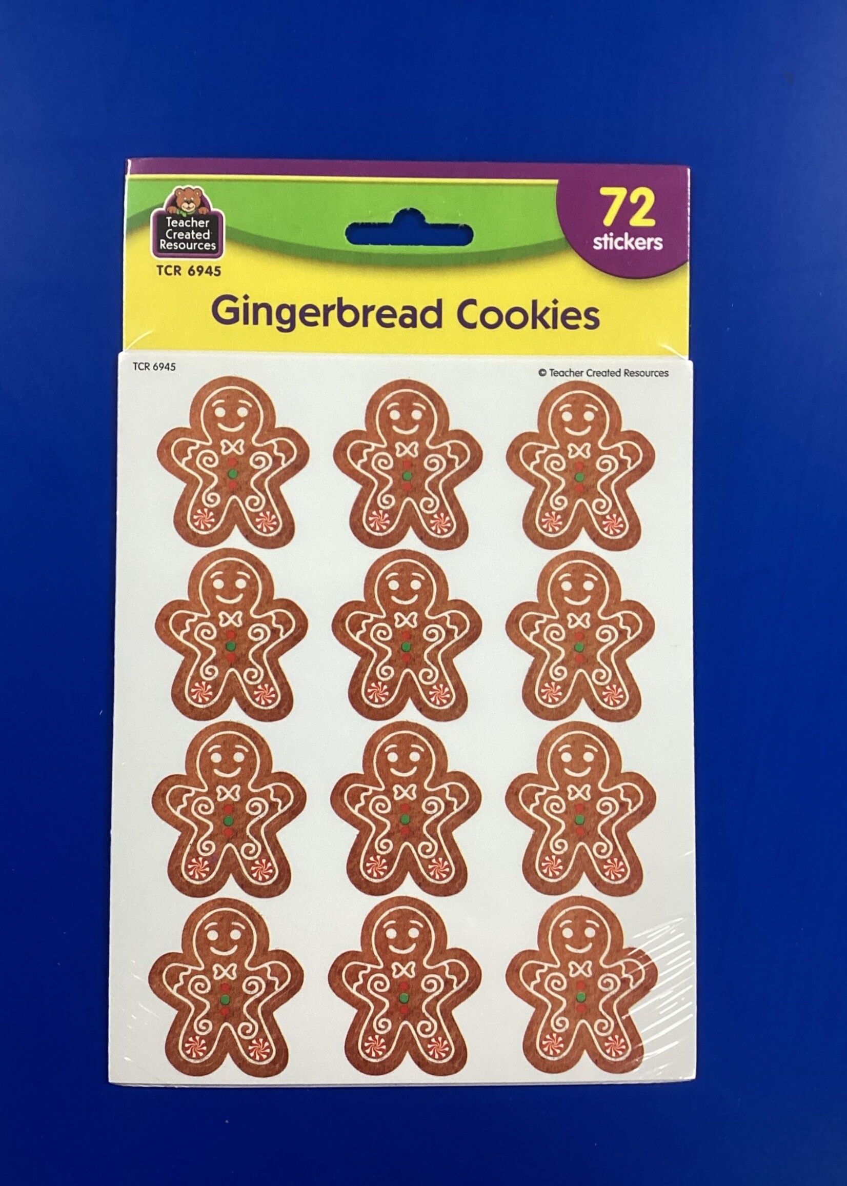Gingerbread Cookies Stickers 72pc
