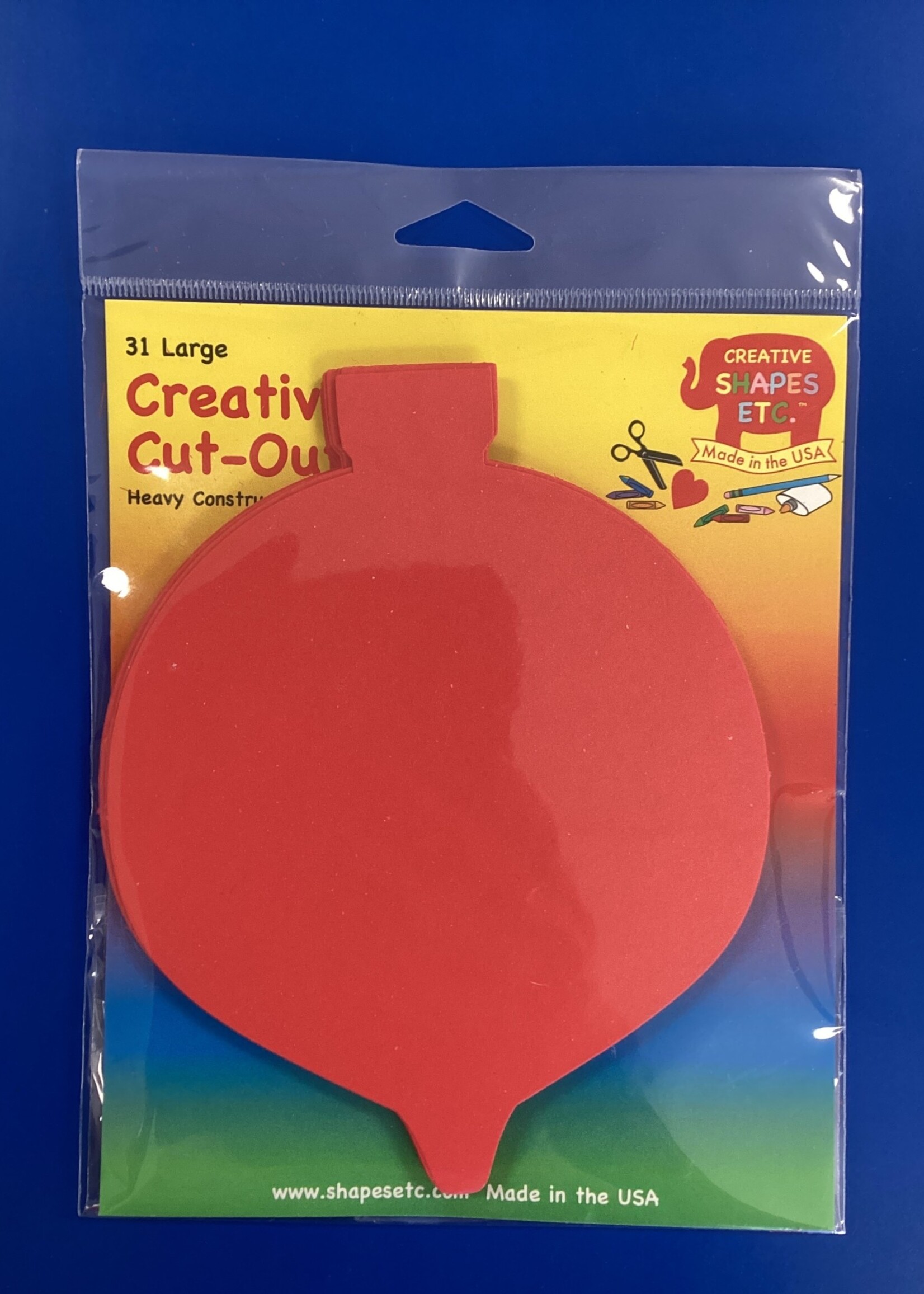 Large Red Ornament Cutouts 31pc