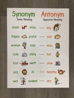 Synonyms & Antonyms Anchor Chart