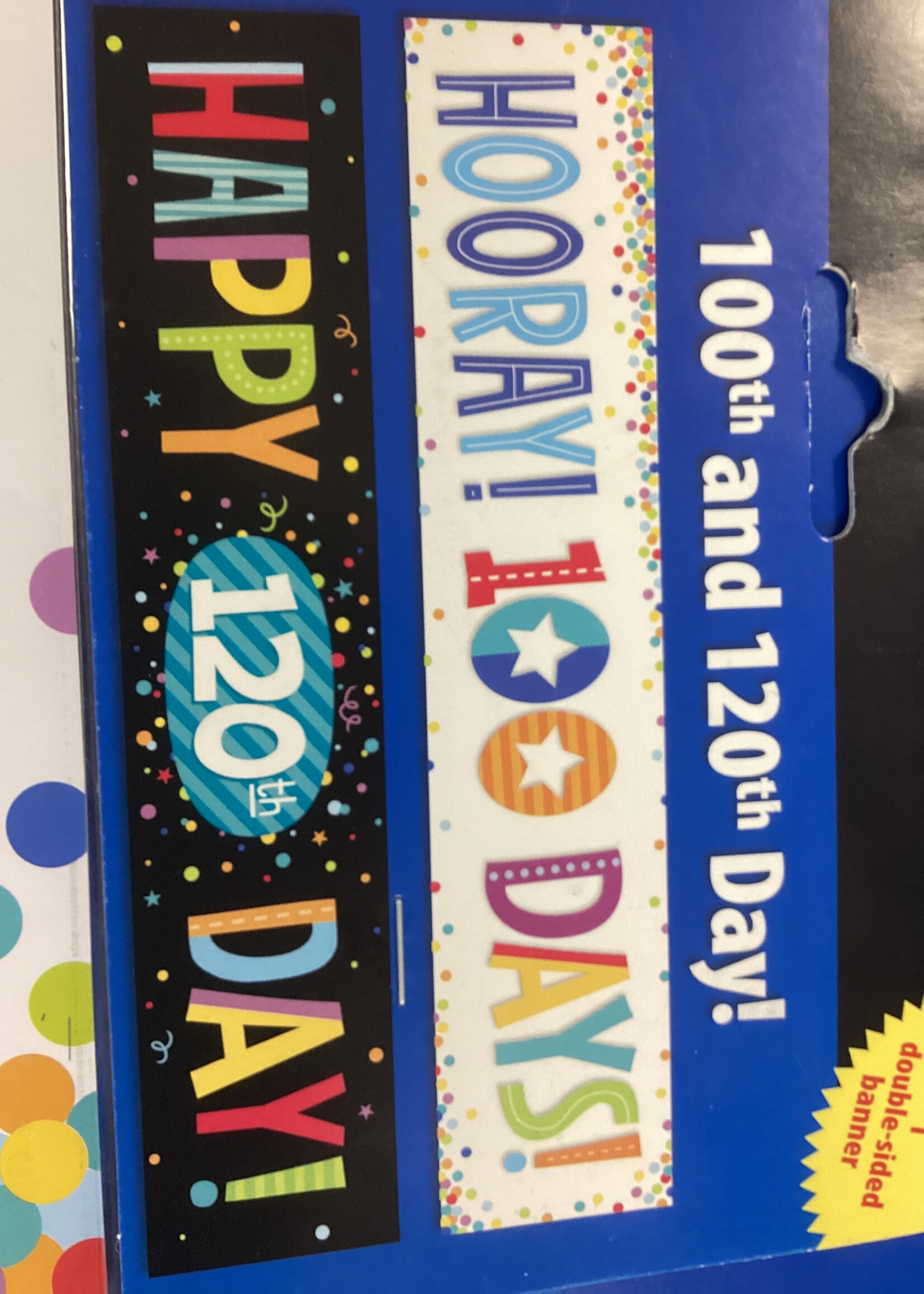 Hooray 100 Days Mini Banner