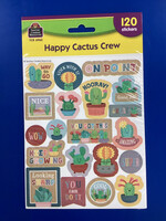 Happy Cactus Crew Stickers 120pc