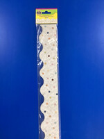 Everyone Is Welcome Dots Scalloped Border 35’