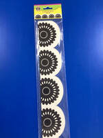 Black & White Fiesta Scalloped Border 35'