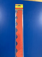 Cranberry Red Scalloped Border 35’