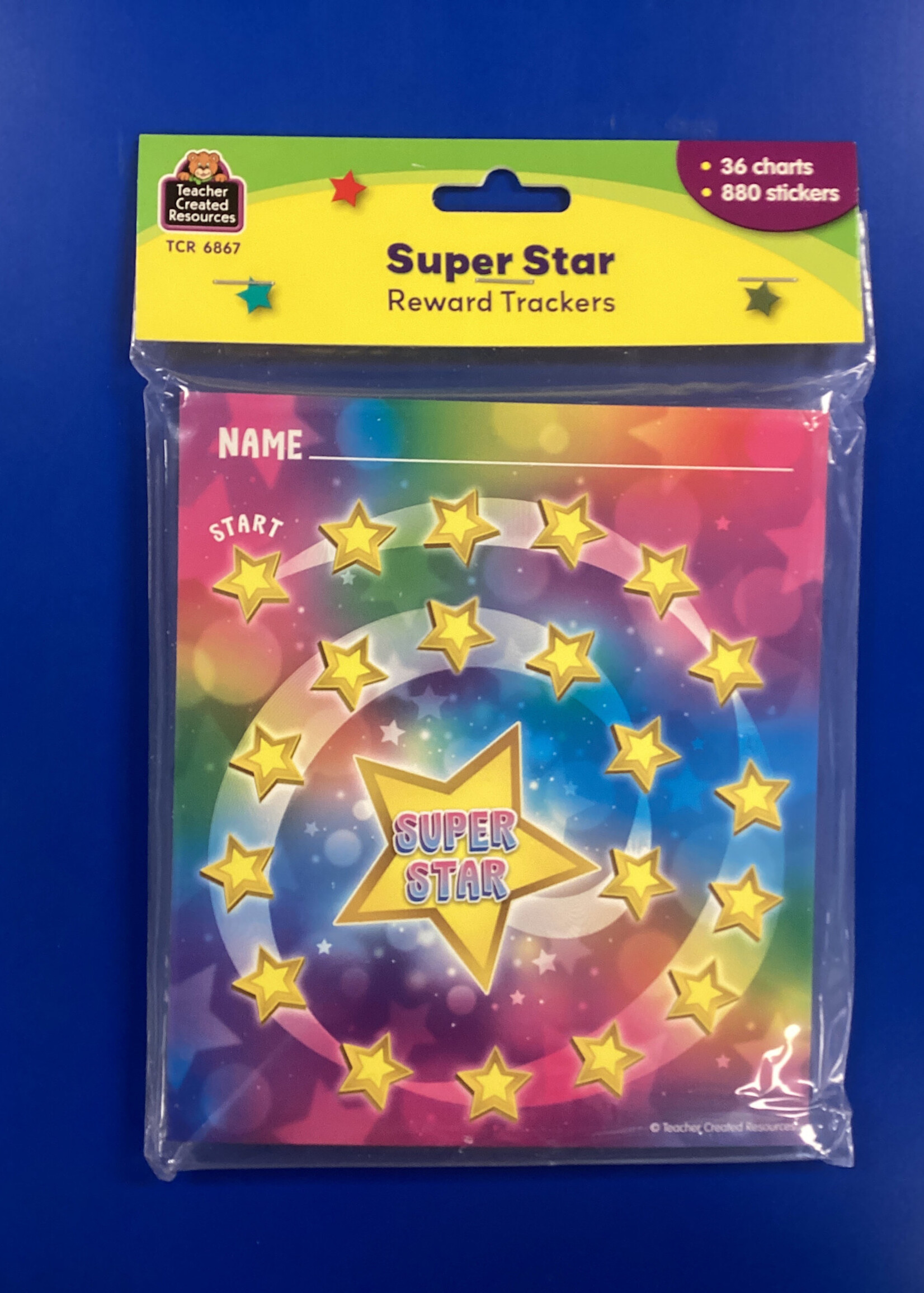 Super Star Reward Trackers w/Stickers 36 pc