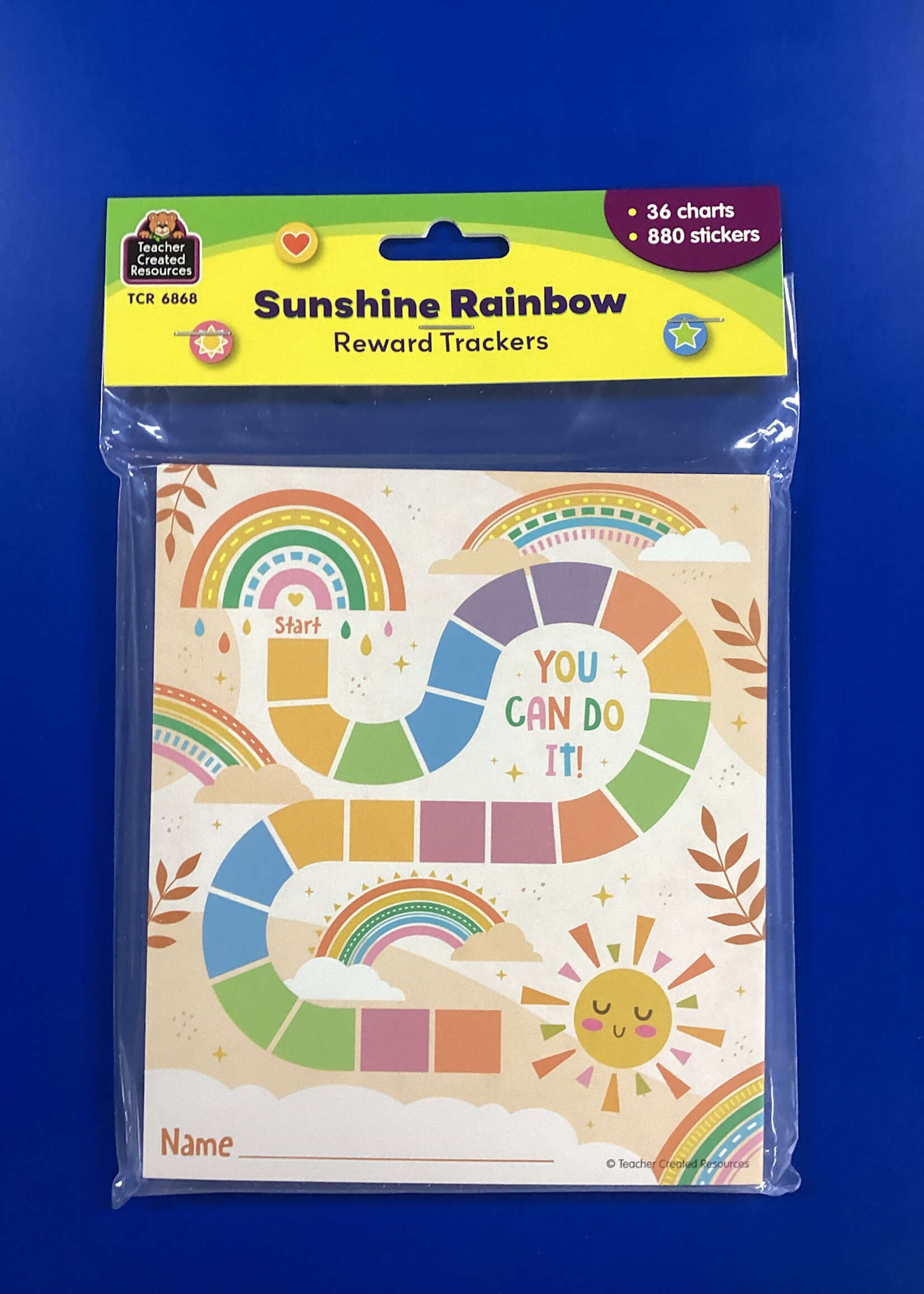 Sunshine Rainbow Reward Trackers w/Stickers 36pc