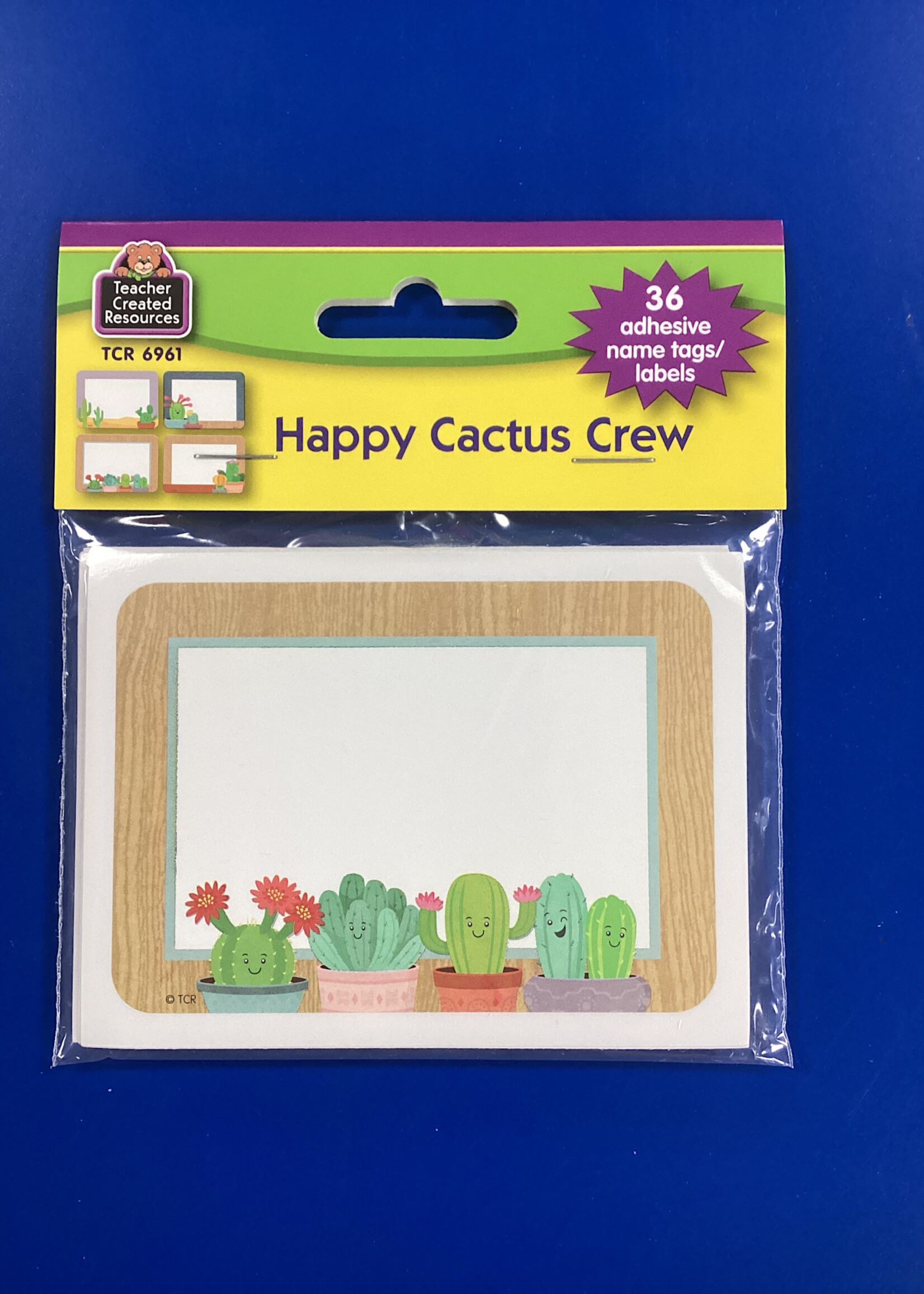 Happy Cactus Crew Labels 36pk