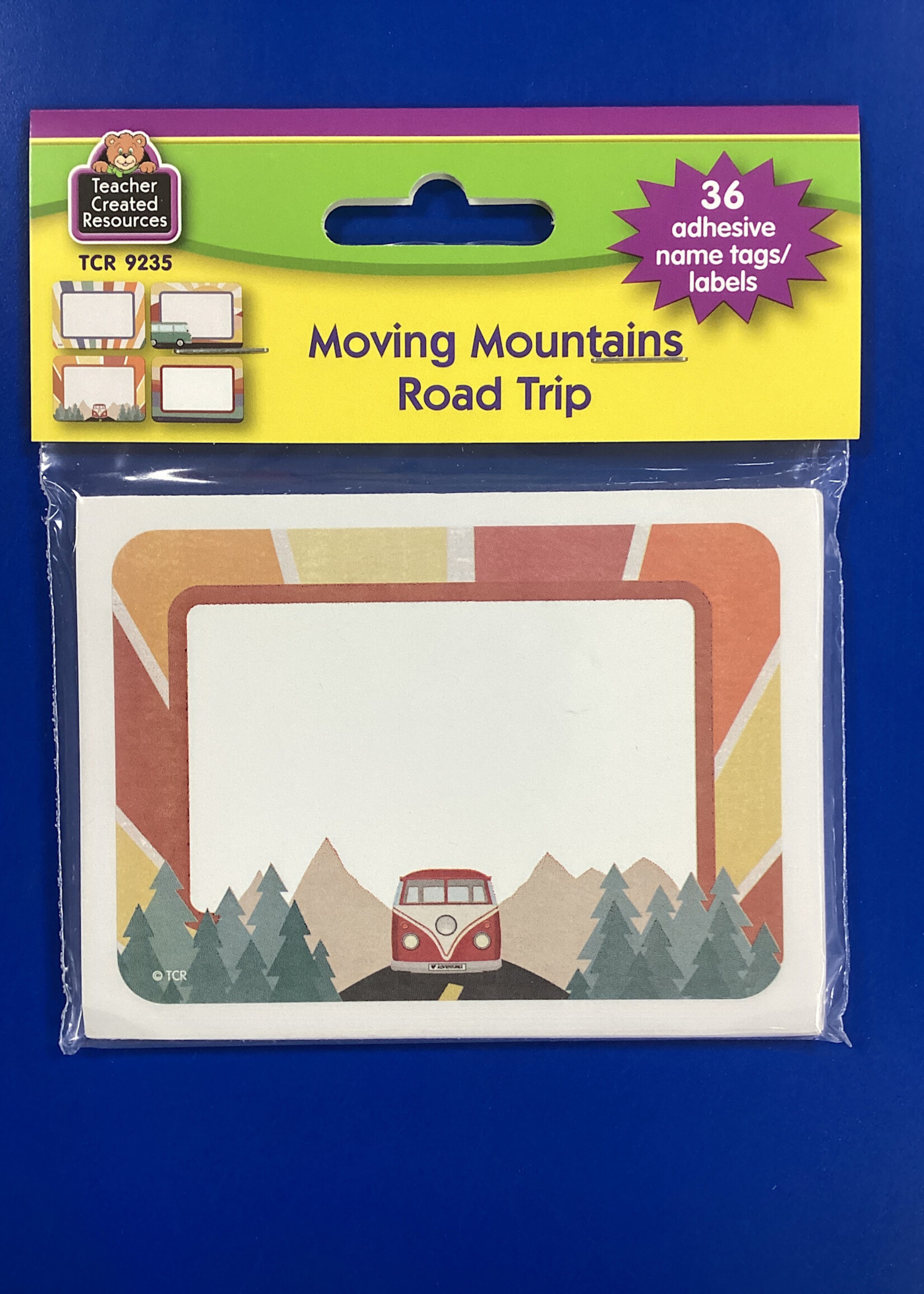 Moving Mountains Road Trip Name Tags/Labels 36pc