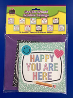 Cool for School Positive Sayings Cutouts 30pk