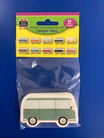 Moving Mountains Road Trip Camper Vans Mini Cutouts 36pk