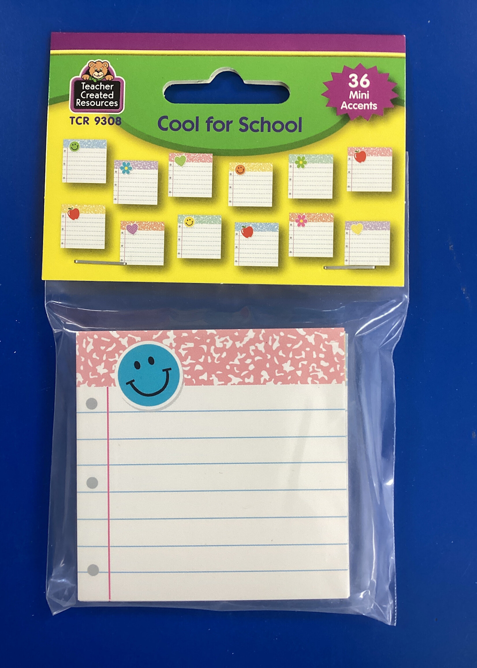 Cool for School Notebook Paper Mini Cutouts 36 pc