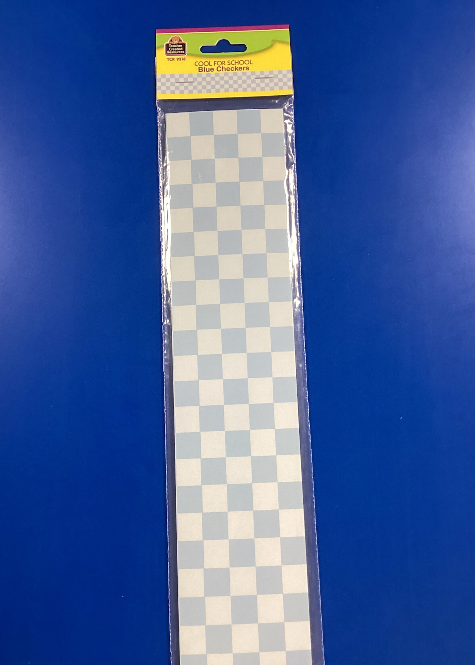 Cool for School Blue Checkers Border 35’