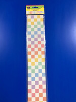 Cool for School Rainbow Checkers Border 35'