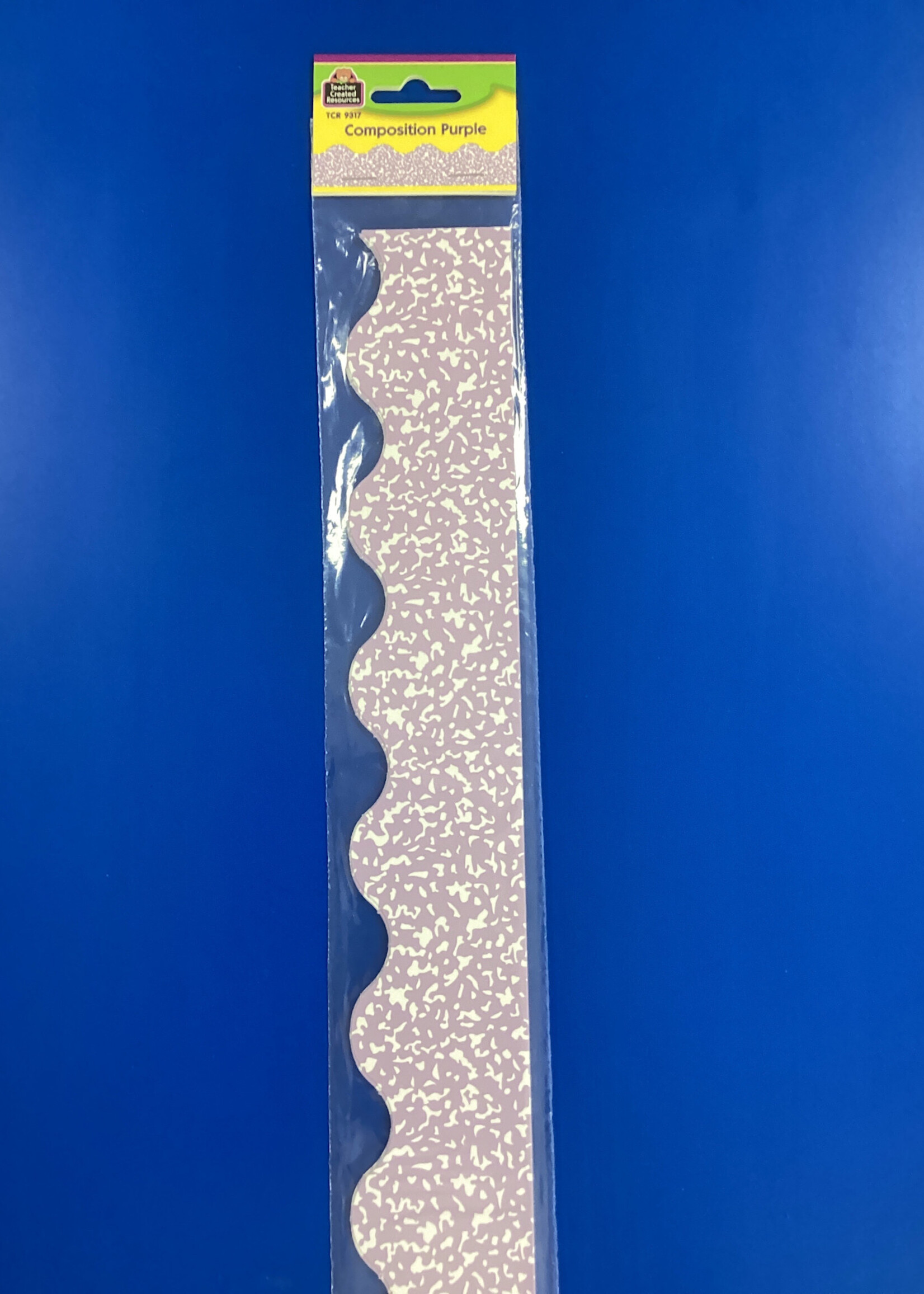 Cool For School Composition Purple Scalloped Border 35'