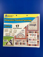 Everyone is Welcome Magnetic Positive Sayings 17pc