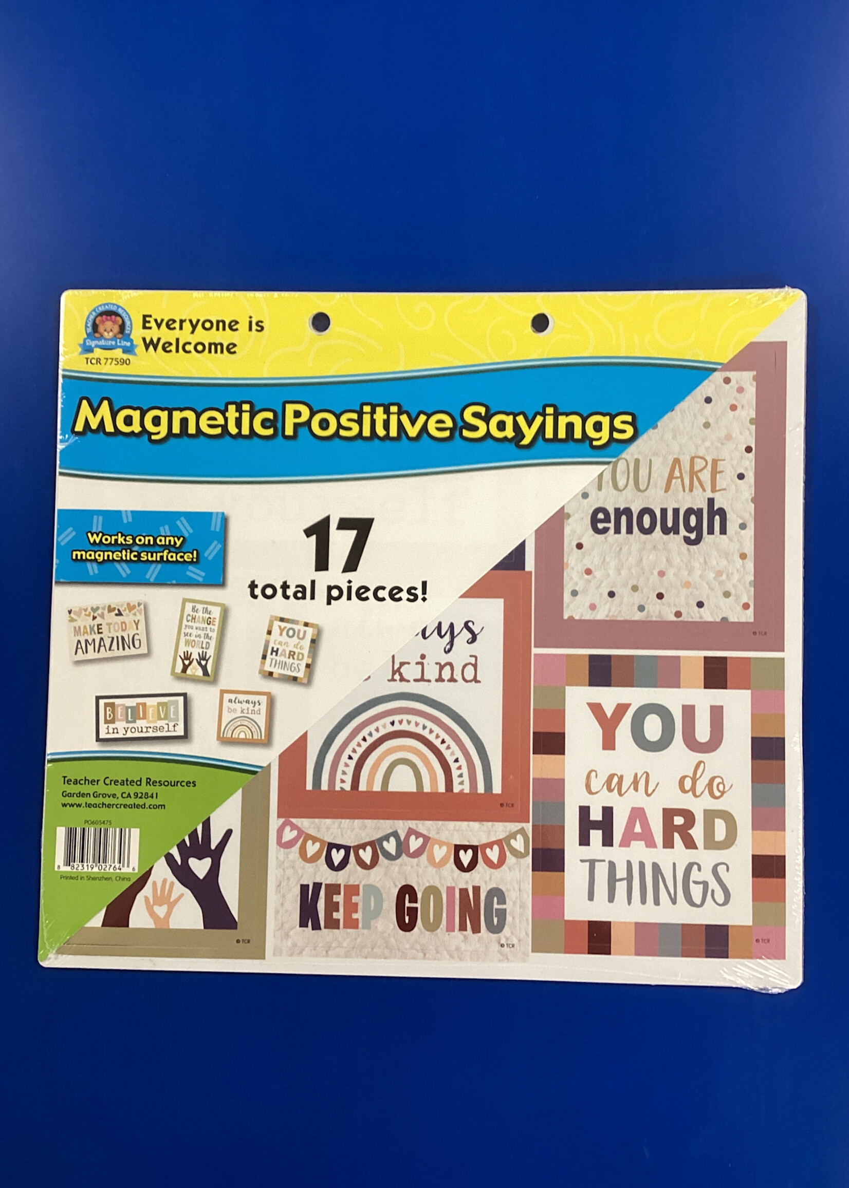 Everyone is Welcome Magnetic Positive Sayings 17pc