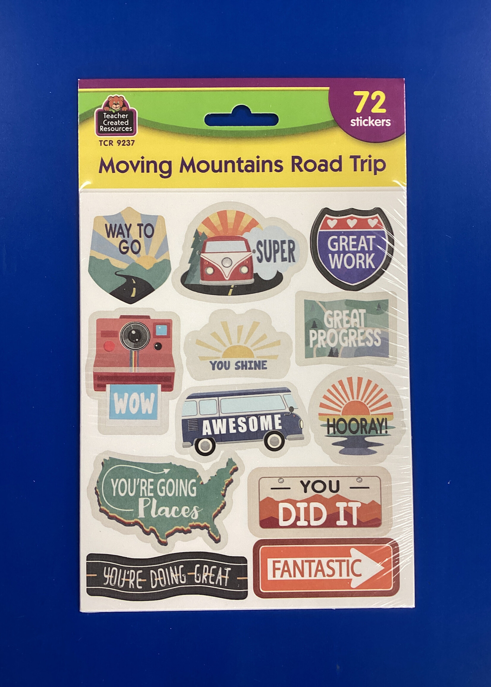 Moving Mountains Road Trip Stickers 72pc