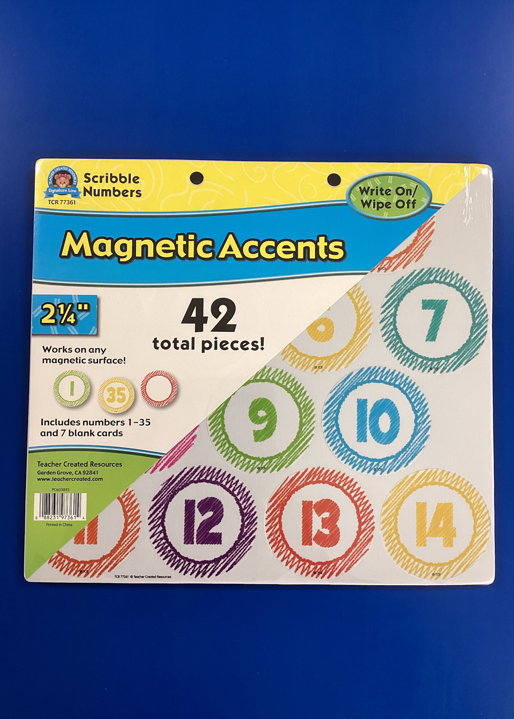 Scribble Numbers Magnetic Accents