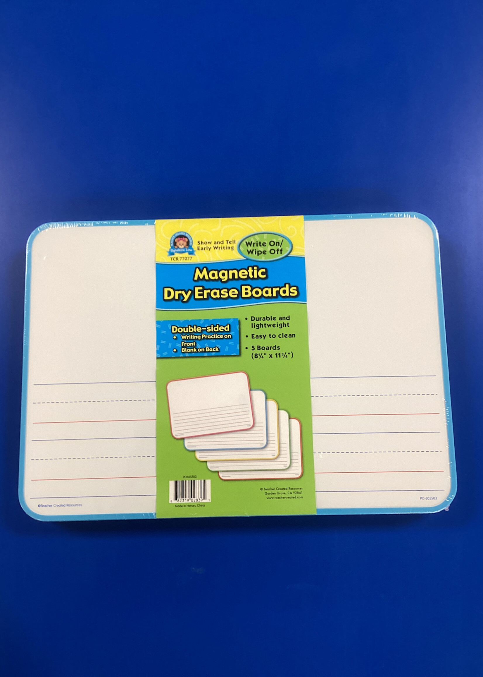 Show & Tell Early Writing Magnetic Double-Sided Dry Erase Boards 5pk