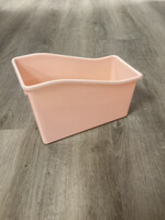 Blush Plastic Book Bin