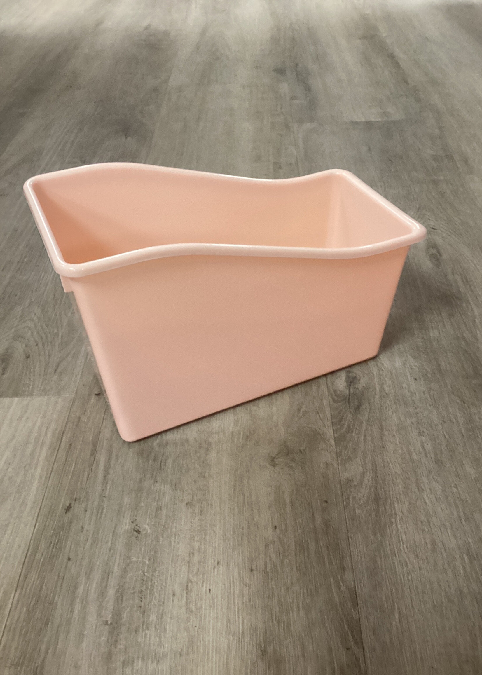 Blush Plastic Book Bin