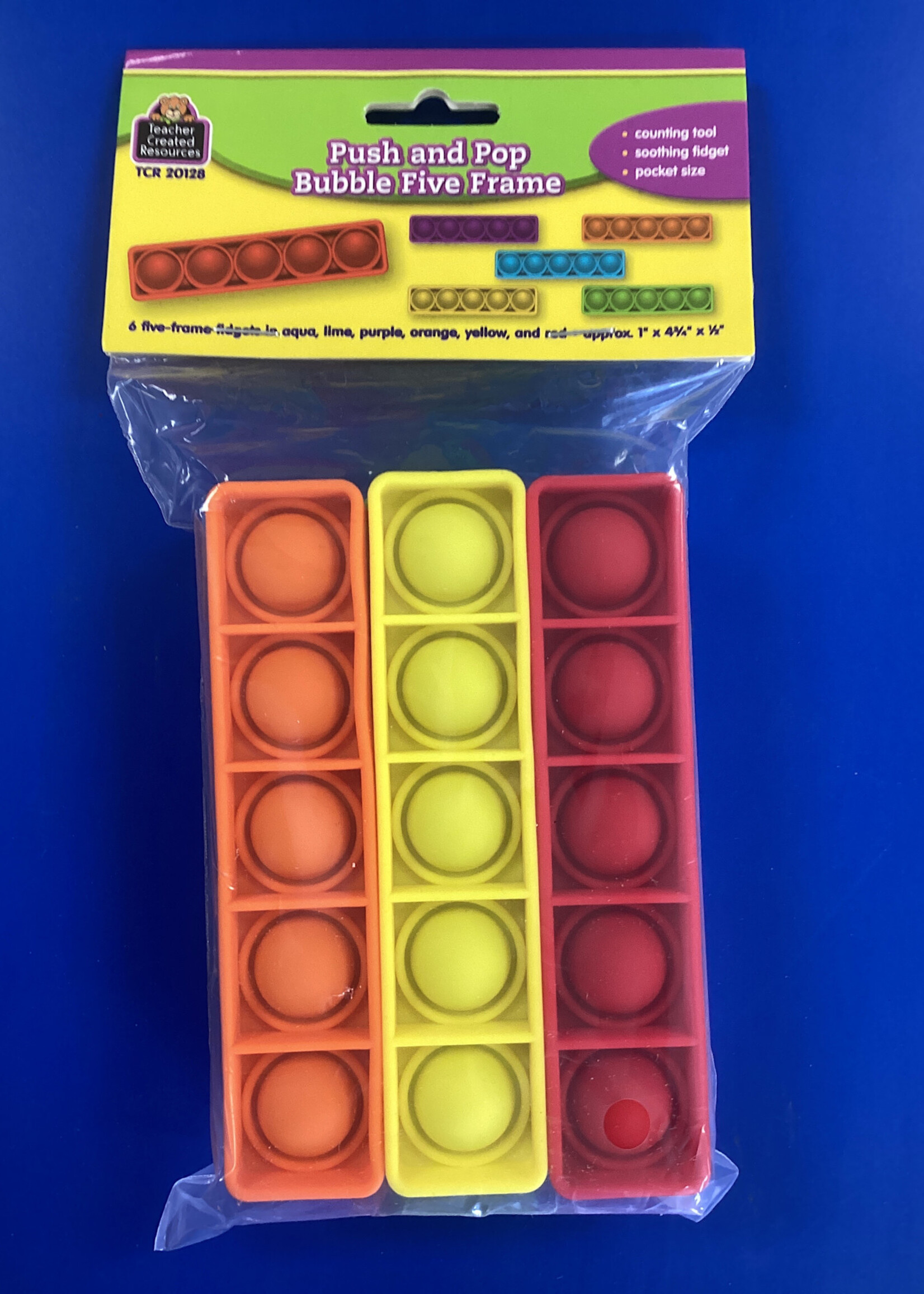 Push and Pop Bubble Five Frames 6pc