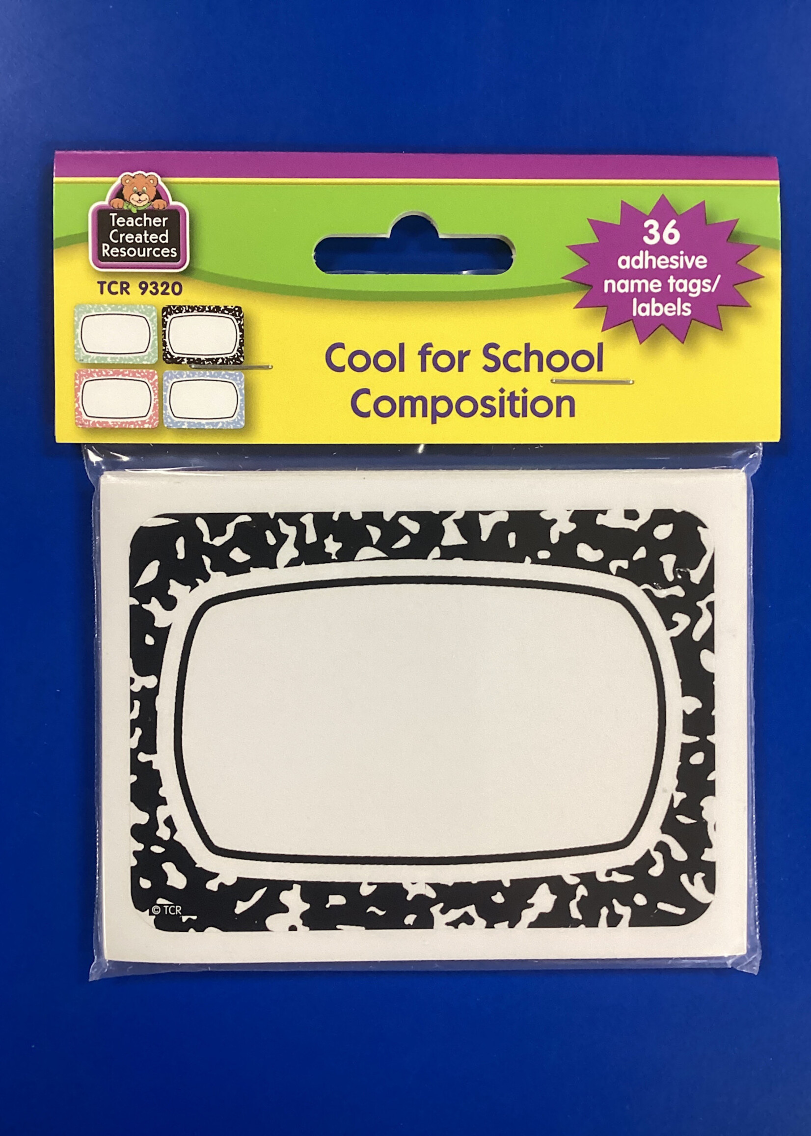 Cool for School Composition  Labels 36 pk